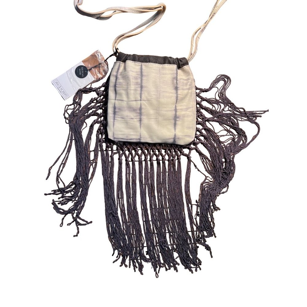 Gracie Roberts NY Fringed Bag Vegan Leather Ethical Fashionista Gift